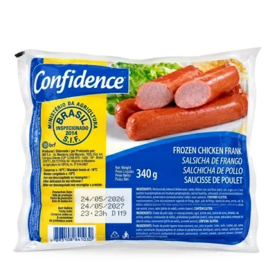Salchichas de pollo 340g.
